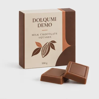 Milk Chocolate Squares — 100 g — hero