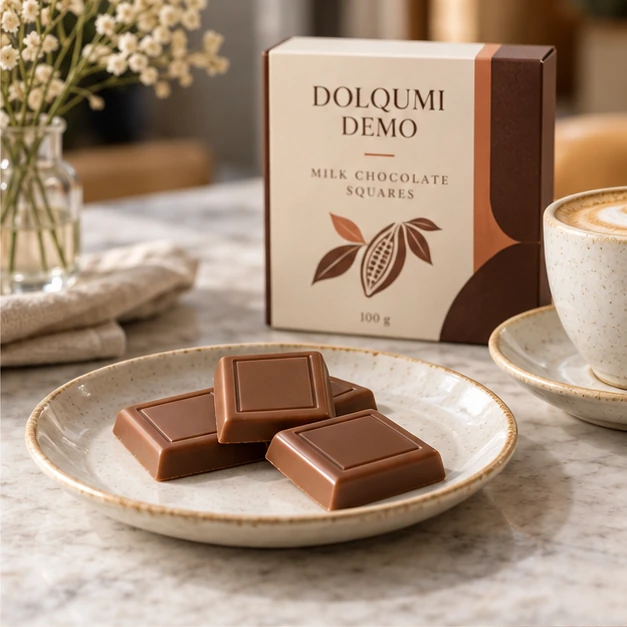 Milk Chocolate Squares — serving inspiration