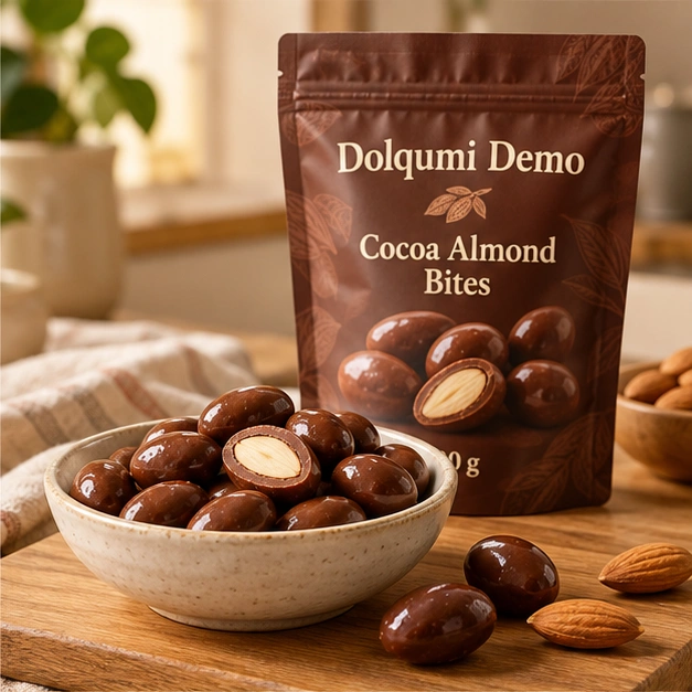 Cocoa Almond Bites — serving inspiration