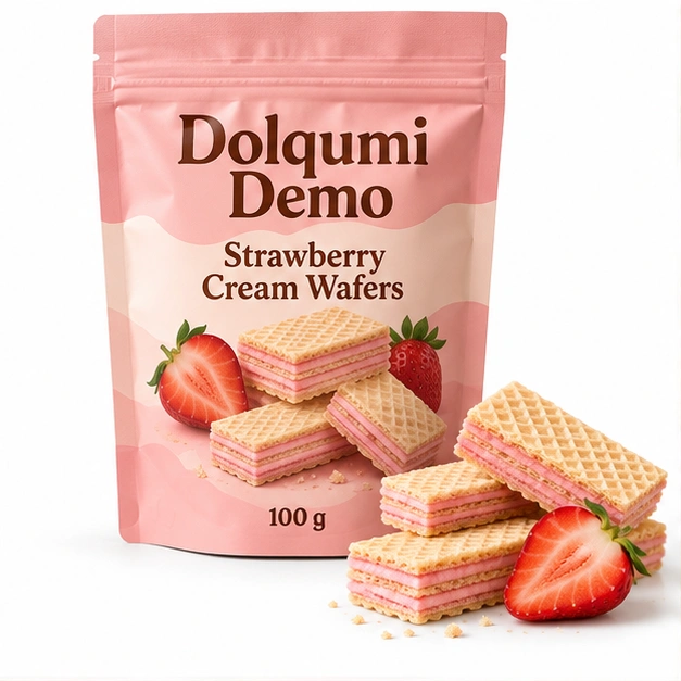 Strawberry Cream Wafers