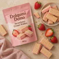 Strawberry Cream Wafers
