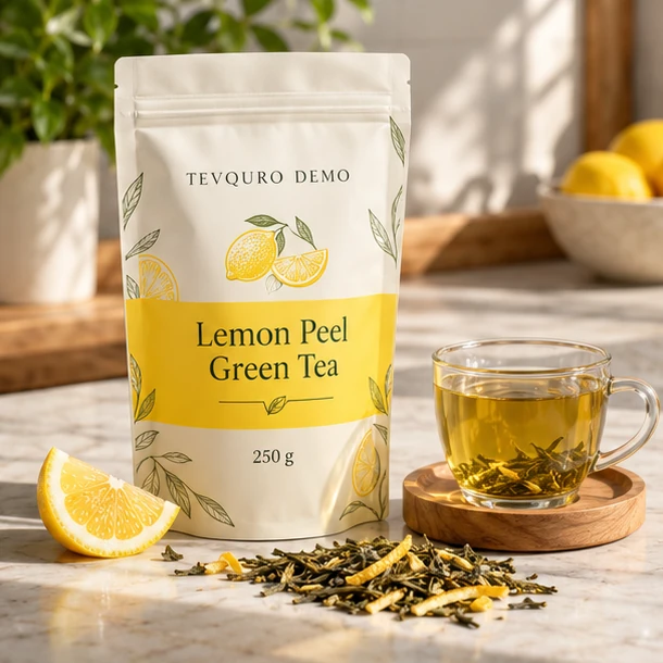 Lemon Peel Green Tea — serving inspiration