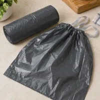 Drawstring bin bags, 30 count — detail view