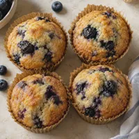 Blueberry muffins, 4 pack — detail view
