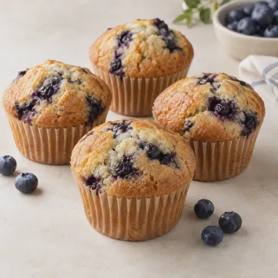 Blueberry muffins, 4 pack — product view