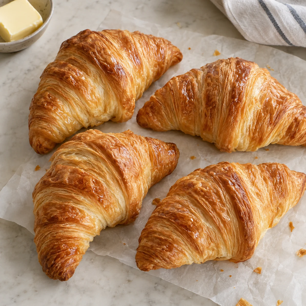 Butter croissants, 4 pack — serving inspiration
