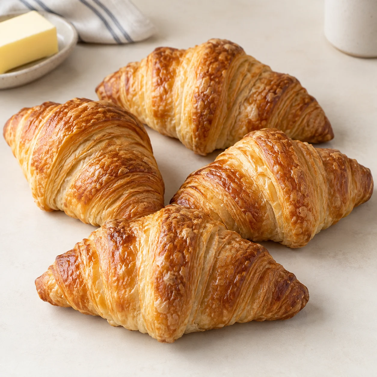 Butter croissants, 4 pack — product detail