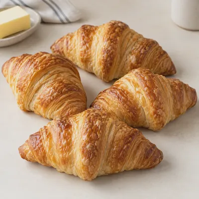 Butter croissants, 4 pack — product view
