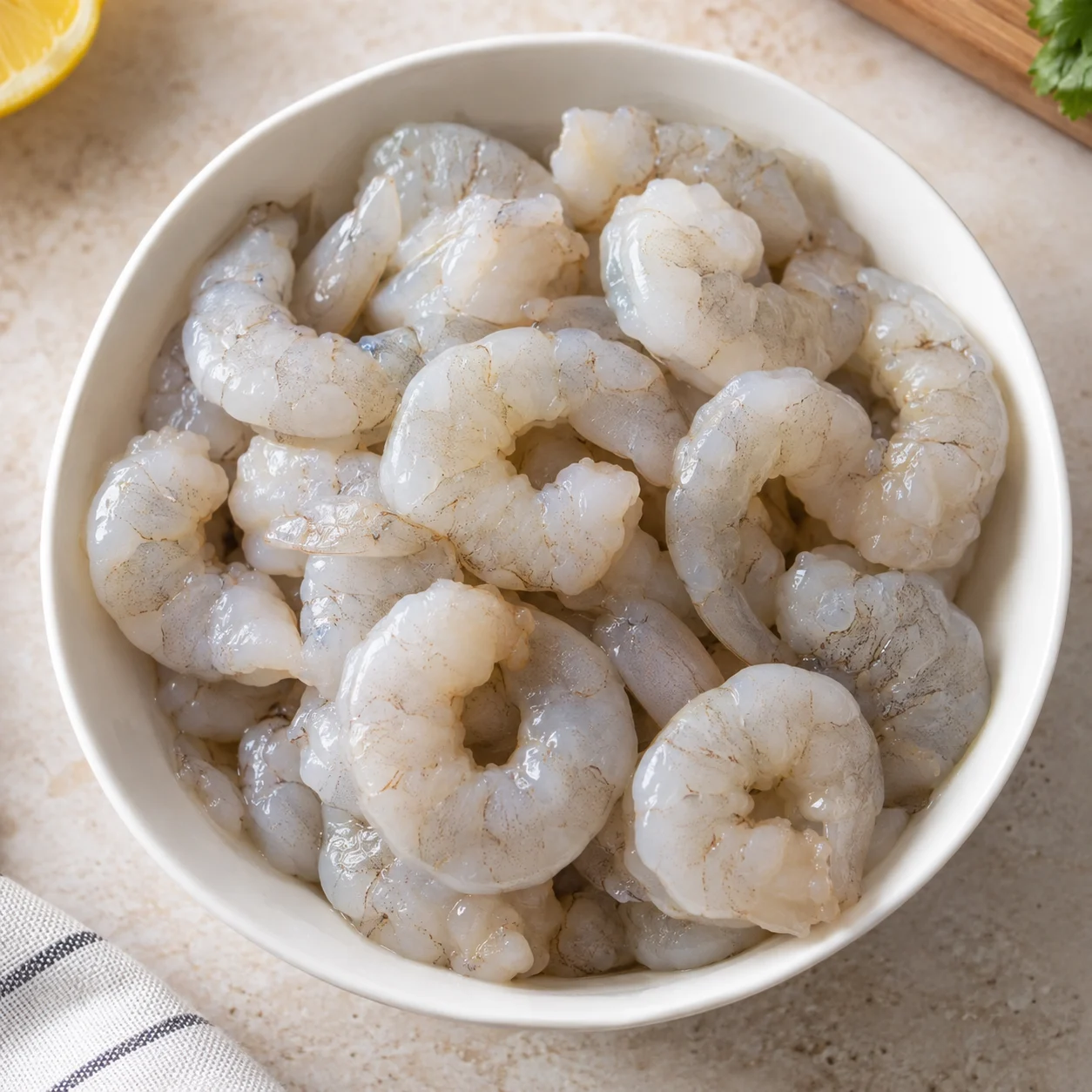 Peeled prawns, 250 g — serving inspiration